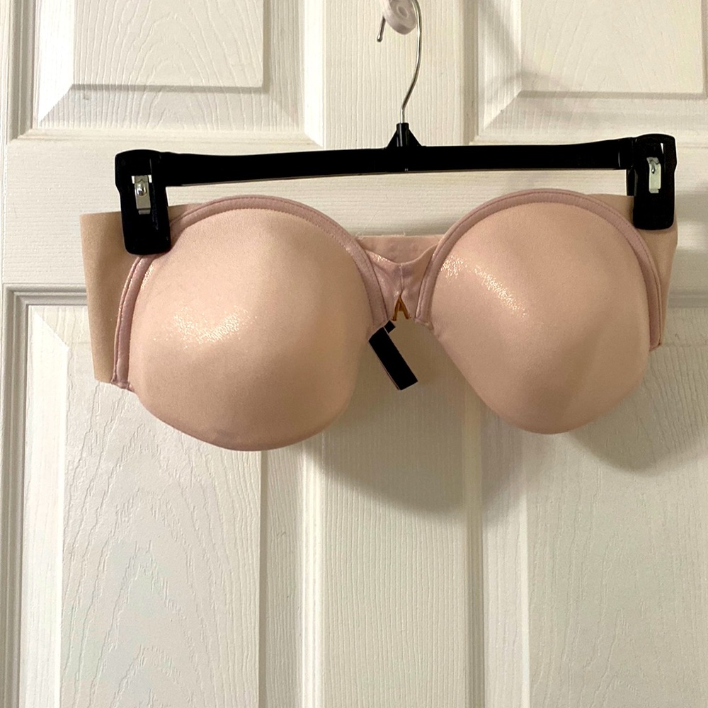 Victoria’s Secret pink shimmer multi-way strapless (no straps included) size 38C